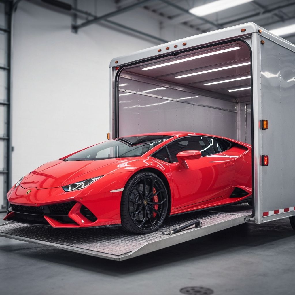 Enclosed auto transport